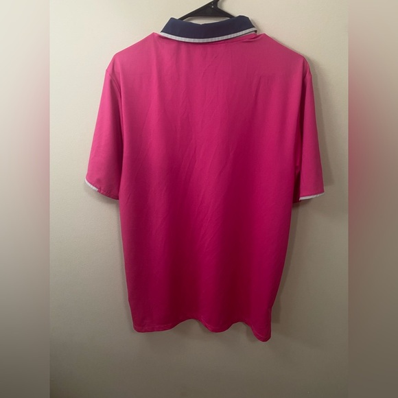 Adidas Men's Pink Polo Shirt Size Medium.in excellent condition - Picture 4 of 10